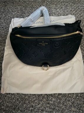 Louis Vuitton Black Monogram Empreinte Bumbag